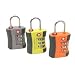 Samsonite TSA Travel Sentry 3-Dial Combination Lock with Sure-Grip Rubber - Neon Green