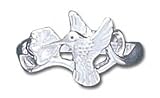 Solid Sterling Silver Hummingbird Ring