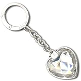 Swarovski Crystal Heart Key ring
