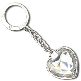 Swarovski Crystal Heart Key ring by 