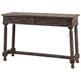 Uttermost Marsala Distressed Black Console Table