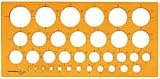 Rumold Kreisschablone 1-35mm orange