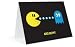Pac-Man Eat Me Video Game Flirting Relationships Retro Greeting Cards MMHC56