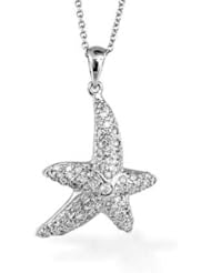 0.60ct tw Diamond Starfish Pendant Set in 14k Gold