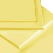 Percale Fitted Sheet, Lemon, Double
