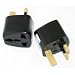 Universal Worldwide Tourist / Visitor Visiter / Travel 2-Pin / 3-Pin from Europe, North America, North South America, US, USA, Mexico, EU, Europe, Japan, Caribbean, China, Luxembourg, France, Asia, Australia, India, Africa to UK 3-Pin Plug / Adaptor / Adapter / Convertor / Converter (Black)
