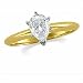Choice of White or Yellow 14k Pear D-SI3 Diamond Bridal Engagement Ring