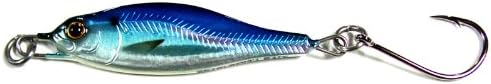 Braid Betta Bait Jig, 3/4-Ounce, Blue/White