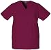 Scrubs - Cherokee Uniforms Authentic Workwear Unisex 3 Pocket V-neck Scrub Top (Wine, Large)