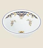 Herbeau 040304 Vieux Rouen Powder Room Sambre 16 Above the Counter Lavatory Sink 0403