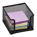 Memo Holder, Steel Mesh, 4x4, Black