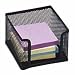 Office Products : SPR90208 - Memo Holder, Steel Mesh, 4-1/4Wx4-1/4Dx3-1/4H, Black