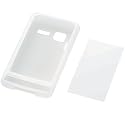 ELECOM au iida INFOBAR A01 シリコンケース (保護フィルム付) クリア PA-SHA01SCCR