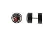 Genuine Ed Hardy Anodized Black Fake Plug - Black Panther Logo -16g Wire - 10mm - Sold as a Pair