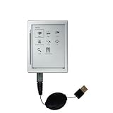 Retractable USB Cable for the iRex Digital Reader 800 with Power Hot Sync and Charge capabilities - uses Gomadic TipExchange Technology