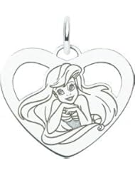 St Silver Disney Princess Ariel Heart Charm Jewelry