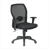 Screen Back Chair with Mesh Seat Black 31VV ShISSL. SL160 Screen Back Chair with Mesh Seat Black