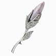 Lily Baroque Cultured Pearl Crystal Sprinkled Silver Brooch Pin