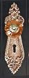 Decorative Nickel and Orange Door Knob Wall Hook Decor