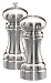 5" - 13cm Westin - Matte Chrome Finish Pepper Mill/Salt Shaker Set