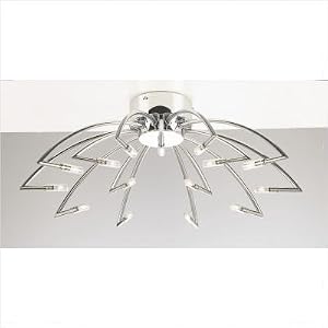 Trundle Fifteen Light Semi Flush Mount in Polished Chrome by PLC Lighting