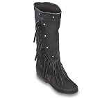 MinneTonka Calf Hi Fringe Boot