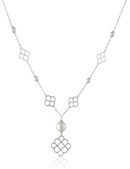 Majorica Pearl and Sterling Silver Pendant Necklace, 18"