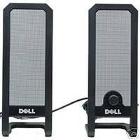 Dell USB Computer Speakers Black A225 0JH908 JH908 0CJ378 CJ378.