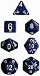 Polyhedral 7-Die Speckled Dice Set - Stealth