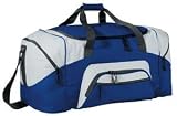 Port & Company - Color Block Sport Duffel Royal/Grey-OSFA