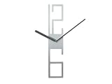 Karlsson Wall Clock 6-12 Aluminum, Silver