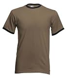 Fruit of the Loom Ringer T Shirt in 7 colour combos