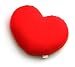Mogu Medium Heart 12-by-19-Inch Decorative Pillow, Red