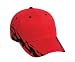 Flame Blank Hat/Cap - Biker, Racer, Baseball, Golf - Red/Black