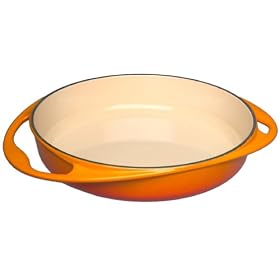 Le Creuset 9-3/4-Inch Round Tarte Tatin Pan, Flame