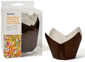 Salter Kitchen Baking Cups - Tulip - Brown
