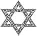 Star of David Auto Glass Sticker