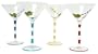 Block Crystal Party Time Martini Glasses, Set of 4