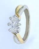 14K Two Tone Gold .50 ctw Diamond Ring