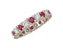 Elizsa 14K Gold Ruby and Diamond Eternity Ring