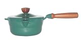Review Lafont SCH20-565 / Lafont 2-Quart Saucepan with Wood Handle, Green