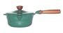 Lafont 2-Quart Saucepan with Wood Handle, Green