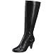 Naturalizer Women's Barstowe Wide-Calf Knee-High Boot,Black Leather,7 M US