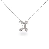 Eve s Addiction Sterling Silver & CZ Gemini Zodiac Pendant