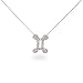 Sterling Silver & CZ Gemini Zodiac Pendant