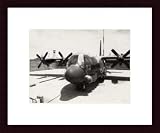 Ac-130 Gunship, by National Archive 14.00X11.00 Framed with Black Wood Frame