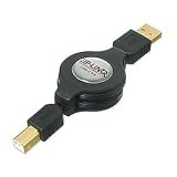 CABLES UNLIMITED Zip-Linq Retractable USB A-B Cable