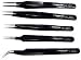 Techni-Tool Tweezer Set, ESD Safe Coated, Set of 5 in Pouch