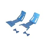 Dynamite Front Rear Bumpers, Aluminum, Blue: LST, LST2, Aftershock by Dynamite