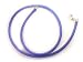 Sterling Silver 18 Inch Blue Rubber Chain Cord Necklace